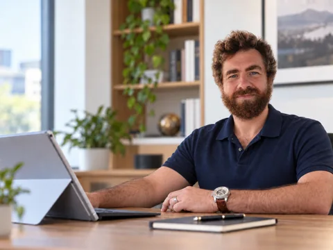 Christophe Briard dans une ambiance de travail et de conseil